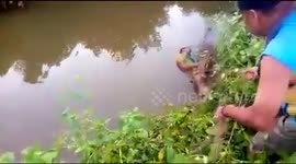 Crocodile ate a Man somewhere in Malaysia