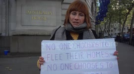 humanitarian crisis protest at the High Commission of Australia, London