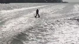 water ski wipeout