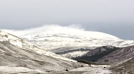 Scottish Highlands covered in snow for the first time this year