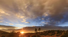 Epic Sunset Over a Meadow at Mount Laguna