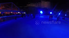 Urgent Lauryn Goodman Falls Over At The Tower Of London Ice Rink