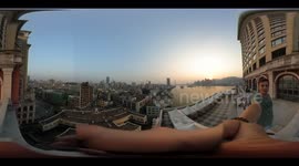 Hanging Off a Tower in Macao