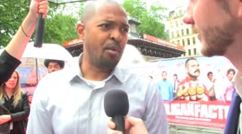 Noel Clarke talks about The Hooligan Factory on the red carpet