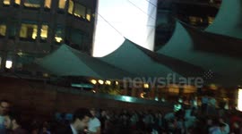 Crowds In London Watching The Opening World Cup Game On Outside Screens