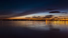 Summer Twilight Timelapse 24/06/13 Barassie Beach Scotland