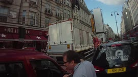 Addison Lee driver gets upset with a London taxi