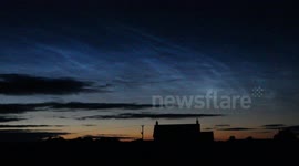 Stunning Noctilucent Clouds Real Time Video (1) - June 20th 2014