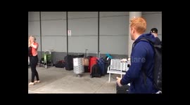 England wicket keeper Jonny Bairstow arrives in Brisbane for this week's Askes test match against Australia. He talks about the possibility if Ben Stokes joinging them for the tour.