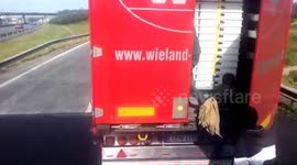 Migrants in Calais climb into trucks bound for the UK (long version)
