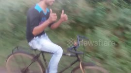 how to ride a bike without touching handle bar