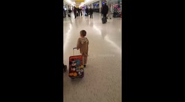 Tail wagging through jetblue terminal at JFK