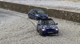 SEA FOAM CAUSES CHAOS ON FYLDE COAST 2