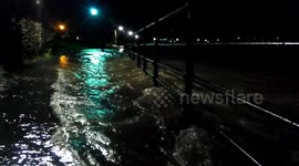 River Kent bursts banks in Kendal, Cumbria