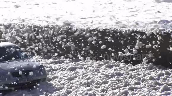 SEA FOAM CAUSES CHAOS ON FYLDE COAST 8