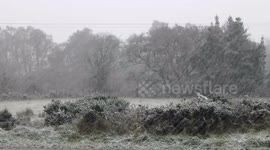 Heavy snow hitting Scotland this morning.