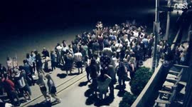 CCTV captures college kids gathering for flash-mob in San Diego