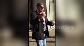 Newsflare Edit - Old man makes a hilarious skateboard video