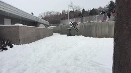 Skier vs. Electrical Box