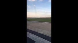 Take off from Zurich airport