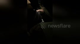 Newsflare Edit - Man Snoring Loudly on a Plane flight