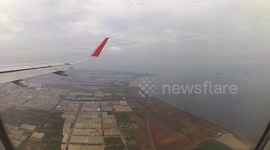 Morning landing at JAKARTA Soekarno Hatta Intl airport with Airasia (KUL/CGK)