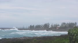 Hurricane Nate Pounds Grand Cayman Island