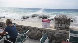 Hurricane Nate Pounds Grand Cayman Island