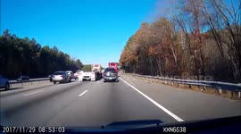 Car overtakes on the Shoulder