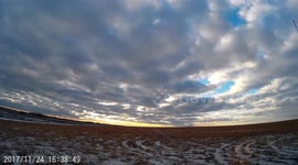 Sunset and Clouds [Time Lapse]