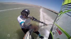 Female windsurfer breaks world speed record for second time