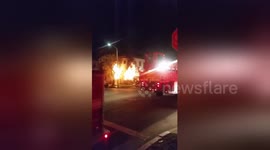 'Floor furnace fault' sets LA apartment ablaze