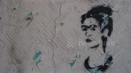 Frida Kahlo Stencil - Street Art