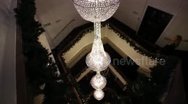 Europe's largest chandelier has been made in Britain - and measures 36ft long