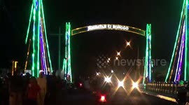 The beauty of the new bridge in bondowoso, east java - Indonesia