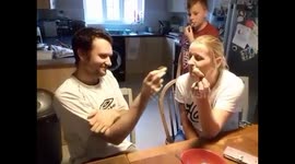 My girlfriend smothered me in chocolate cake - funny