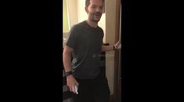 Prank war - night cap sneaky can of squirty cream over the head