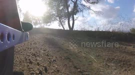 Offroading on a Onewheel with branches stuck to me