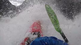 British kayaker takes on Norway's infamous Megatron rapids