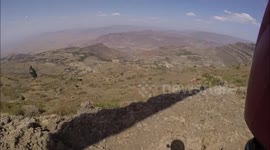 Paragliding pilots in Ethiopia
