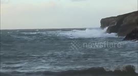 Storm Batters North Cornwall