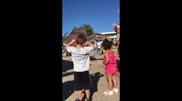 Dinosaurs spotted at cafe