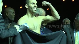 Angry scenes as pro boxer forced to remove his underwear to make weight
