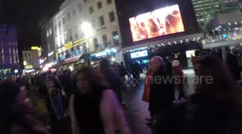 Huge queue in Leicester Square, London to see new Star Wars film