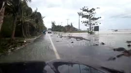 Storm damage in Gulf of Thailand