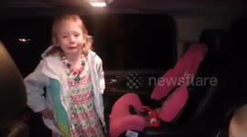 Elf in car seat leads to epic dilemma - sit down or ruin Christmas