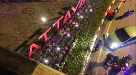 Motorcyclist falls off bridge but lands in flower bed and survives