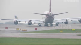 Singapore Airlines A350 Aborts Take off at Manchester due to engine issue!