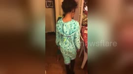 Newsflare Edit - Santa’s footprints are fake