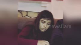 Newsflare Edit - Grandpa gifts granddaughter glucose monitor to help mange is auger. Surprised her with an iPhone